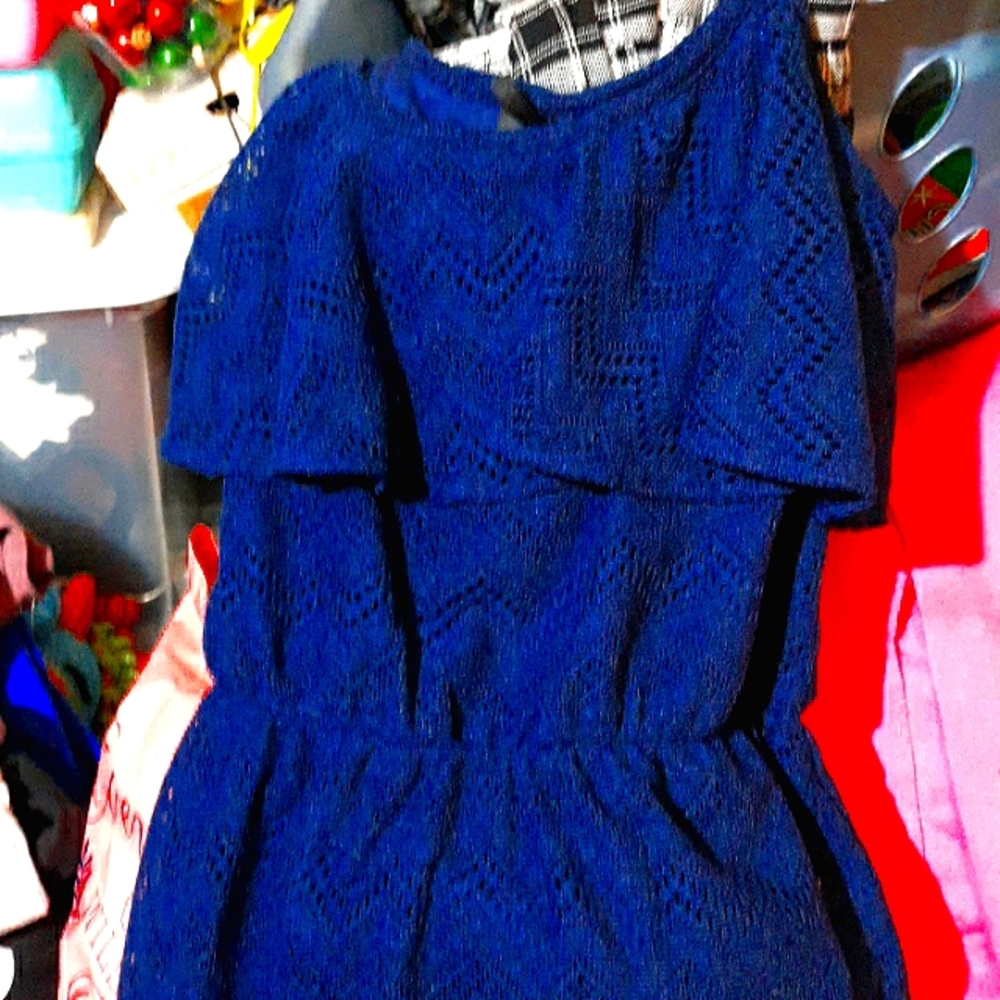 Royal blue long dress